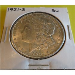 1921 S BU Grade Morgan Silver Dollar