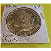 Image 1 : 1891 CC L-Scratch XF Grade Morgan Dollar
