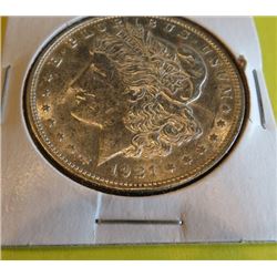 1921 D AU Grade Morgan Dollar