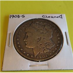 1903 S Cleaned Better Date Morgan Dollar