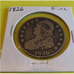 1826 Capped Bust Half Dollar