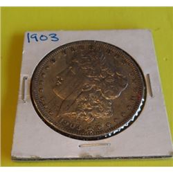 1903 P Details Morgan Silver Dollar