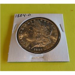 1884 O Bu Grade Morgan Silver Dollar