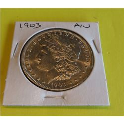 1903 P Better Date AU Grade Morgan Dollar