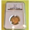 Image 1 : 1910 MS 61 NGC $5 Gold Indian - Better Date