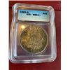 Image 1 : 1884 O ms 64 ICG TONED Morgan Dollar