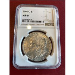 1902 o MS 64 NGC Morgan Dollar