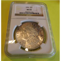 1896 MS 65 NGC Morgan Silver Dollar