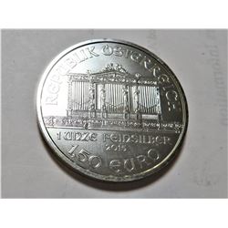 2015 Autrian Philharmonic Silver Bullion 1 oz.