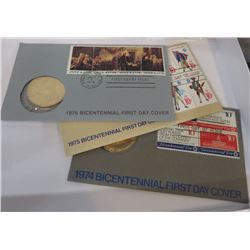 1974-75-76 Bicentennial Medal and 1st Day Issues