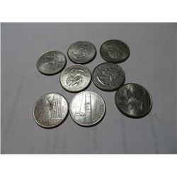8 pc. Loose State Quarter Set