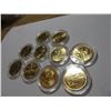 Image 2 : 10 pcs. 2007 State Quarter Set Gold Clad 24k