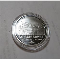 1 oz. SS Gairsoppa SHipwreck Silver Round