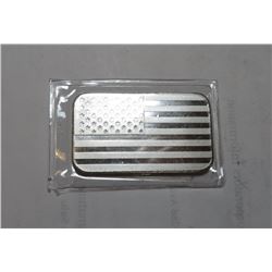 1 oz.  USA Flag Silver Bar