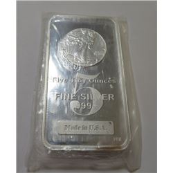 5 oz. Walking Liberty Design Silver Bar