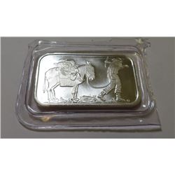 1 oz. Silvertowne Prospector Silver Bar