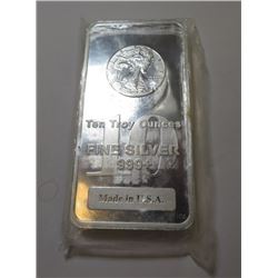 10 oz. Walking Liberty Design Silver Bar