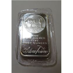 5 oz.  Prospector Silver Bar - .999 Pure