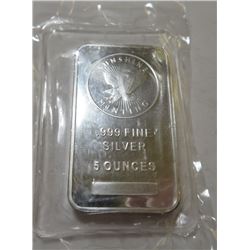 5 oz. Sunshine Silver Bar -.999 pure