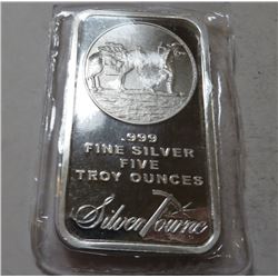 5 oz. Prospector Silver Bar .999 Pure