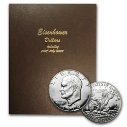 32 pc. Ike Dollar set in Dansco w/ Proof Issues