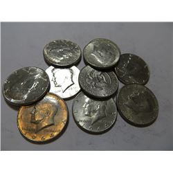 10 pcs Kennedy Half Dollars 90% Silver