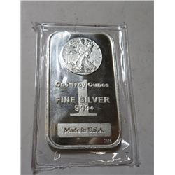 1 oz. Walking Liberty Design Silver Bar .999