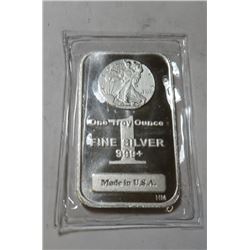 1 oz Walking Liberty Design Silver Bar -.999 Pure