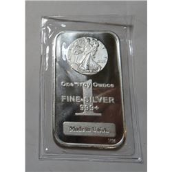 1 oz. Walking Liberty Design Silver Bar .999 pure