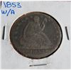 Image 1 : 1853 W/ Arrows Rays Seated Liberty Half Dollar