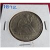 Image 1 : 1872 Seated Liberty Half Dollar -