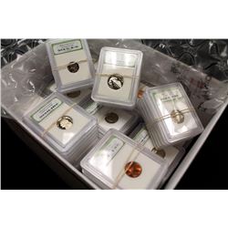 50 pcs. BU and Proof Coins in Slab
