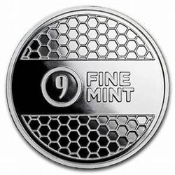 1 oz. Silver Round Honeycomb Design