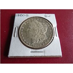 1880 s BU Grade Morgan Silver Dollar