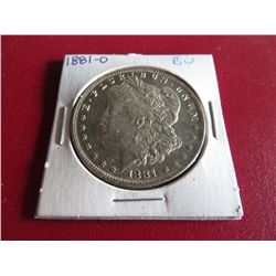 1881 O Better Date BU Grade Morgan Dollar