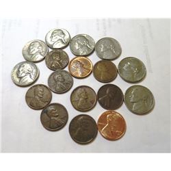 Wheat Cent and Jefferson Nickel Collection