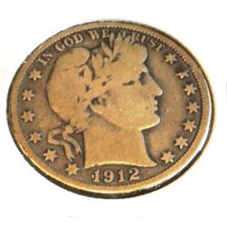 1912 D Barber Half Dollar