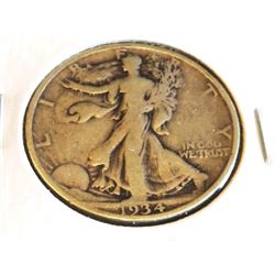 1934 Better Date Walking Liberty Half Dollar