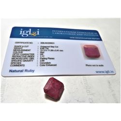 8.49 ct. Natural Ruby Red Corrundum Gemstone