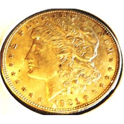 1921 D AU Grade Morgan Dollar