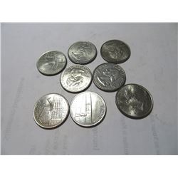 8 pc. Loose State Quarter Set