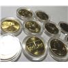 Image 1 : 10 pcs. 2007 State Quarter Set Gold Clad 24k