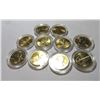 Image 3 : 10 pcs. 2007 State Quarter Set Gold Clad 24k