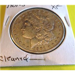 1901 s XF Cleaned Morgan Dollar