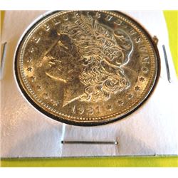 1921 D AU Grade Morgan Dollar
