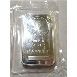 5 oz. Sunshine Silver Bar -.999 pure