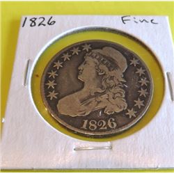 1826 Capped Bust Half Dollar