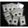 Image 1 : 10 pcs. Wheat Cents in Slabs - Collectible