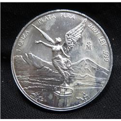 2001 Mexican 1oz. ONZA Silver Bullion