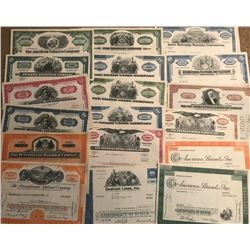 100 pcs. Random Collectible Stock Certficates